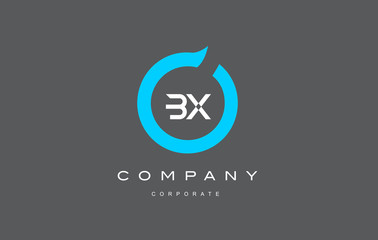 BX letter combination alphabet logo vector design