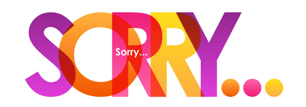 SORRY Vector Letters icon