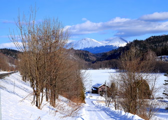 Winter scenery in Hokkaido