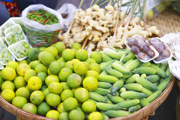Stock Photo - Fresh and organic vegetables at farmers market
