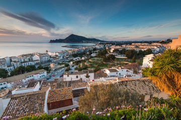 Panoramic view over Altea village in Costa Blanca, Spain © marcin jucha