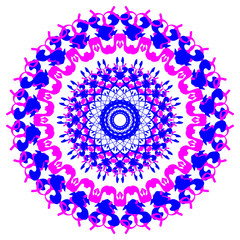 Ornament color card with mandala