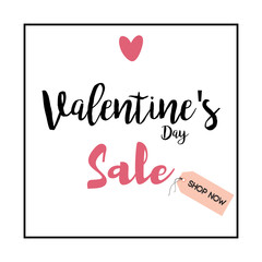 Valentines day sale background with Heart Shaped Hand Drawing Vector illustration.Wallpaper.flyers, invitation, posters, brochure, banners. Typographic on Chalkboard background with Heart.