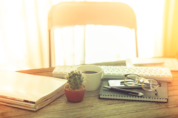 Fototapeta premium Office workplace