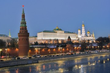 Moscow Kremlin. Color photo.