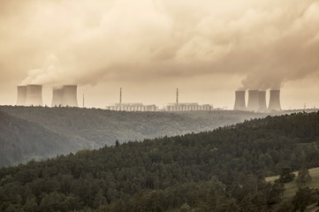 Nuclear power plant Dukovany in Czech Republic Europe