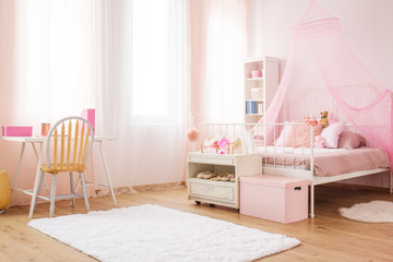 Little princess room with bed