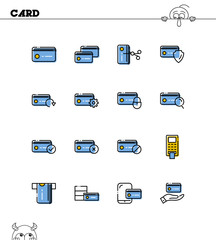 Credit card icon set
