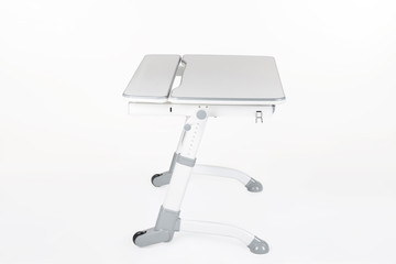 School desk and chair gray