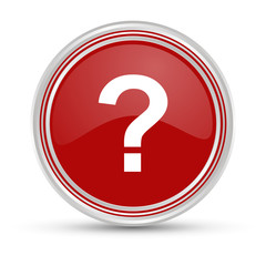 Roter Button - Fragezeichen - FAQ - Frage