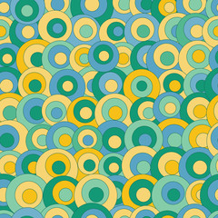 abstract seamless pattern with colorful circles