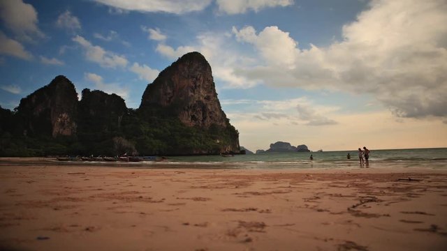 spiaggia di railay timelapse 