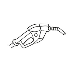 close up of a gas station sketch