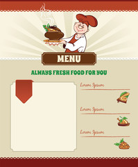 Recipe template with a Chief