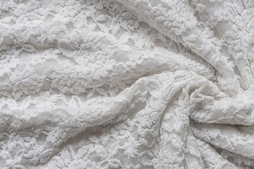 Weisse Spitze / Weisse Spitze als abstrakter Hintergrund mit Textur.