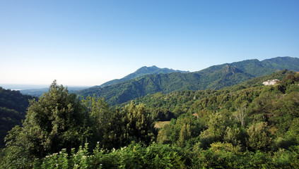 Fototapeta premium Panorama de Costa verde en Haute Corse