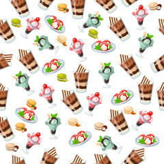 ice cream in a glass