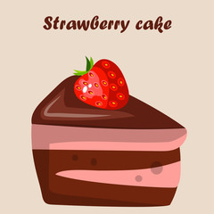 strawberry chocolate cake