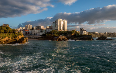 Biarritz vers côte des basques