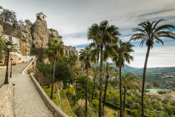 Guadalest castle of San Jose in Alicante, Spain