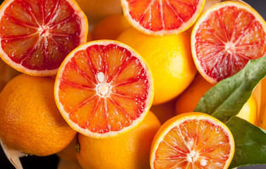 red sicilian oranges