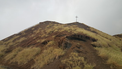 Landscape at the crater of the Masaya vulcano