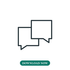 Fototapeta premium Chat icon vector