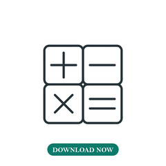 Calculator icon vector