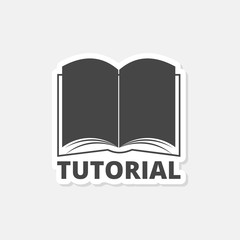 Tutorial simple icon - vector Illustration