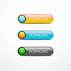 Set of download buttons