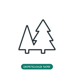 Forest icon vector