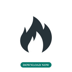 Fire flame icon vector