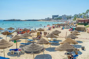 Cercles muraux Tunisie La plage de sable