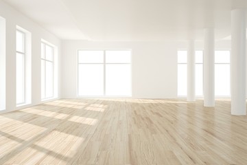 Obraz premium White empty room