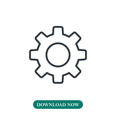 Settings icon vector