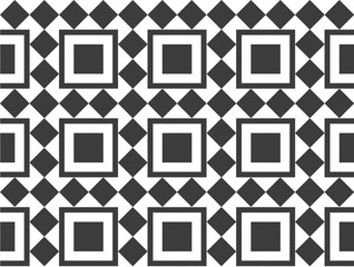 seamless black and white square pattern