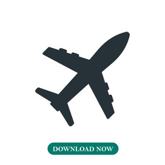 Obraz premium Plane icon vector