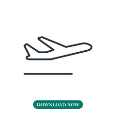 Departure icon vector