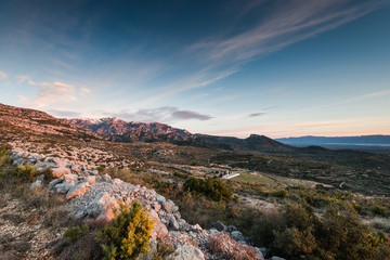 Sunrise in Mas De Barberans mountains