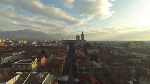 Drone on Cathedral 2
Flight on a church in a small Italian town