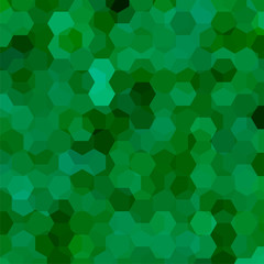 Abstract background consisting of green hexagons. Geometric design for business presentations or web template banner flyer. Vector illustration