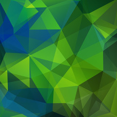 Fototapeta na wymiar Background of geometric shapes. Mosaic pattern. Vector EPS 10. Vector illustration. Green, blue colors