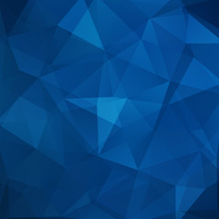Obraz premium Background of geometric shapes. Blue mosaic pattern. Vector EPS 10. Vector illustration