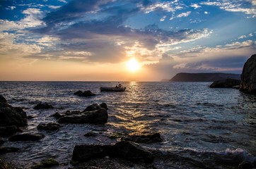 Fototapeta premium Sunset in Crimea