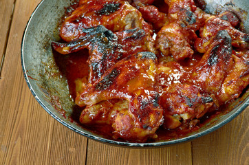 Italian chicken wings in sauce