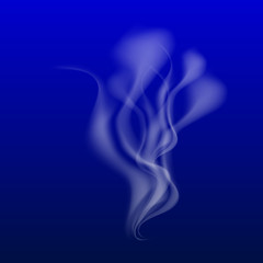 Bright blue wavy background.