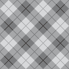 Bias Plaid pattern in grey repeats seamlessly.