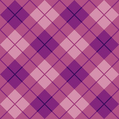 Bias Plaid in Purple in Pink 