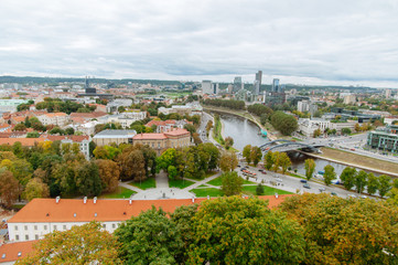 Fototapeta na wymiar Center of Vilnius, Lithuania