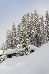 Davos during winter, Switzerland, EU